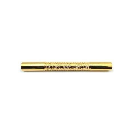 CANOTTO IN OTTONE RIGATO Misura: D. 30 X 300 Dorato