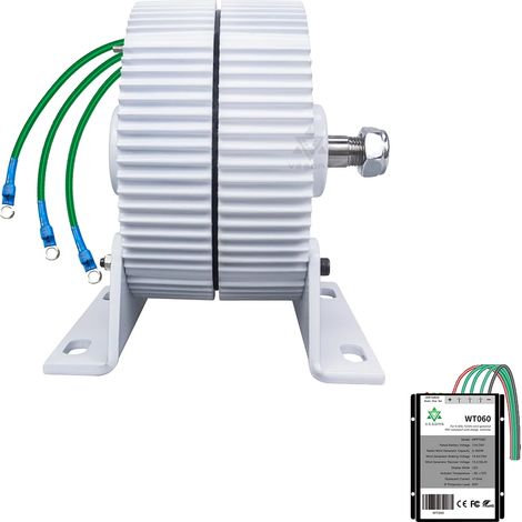 Générateur éolien, 300W de puissance, construction durable, avec base, 300W, AC24V (1/2)