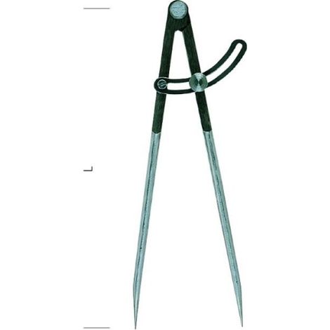 Compas à charnière METRICA 150 mm – Série lourde avec pointes acier trempé