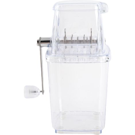 Broyeur à glace manuel Ortviai Brosse à glace portable en acier inoxydable et PP sans BPA transparent (1/5)