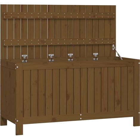 Cassetta portaoggetti per mobili da giardino 115 x 49 x 60 cm in legno di pino marrone miele 020013102