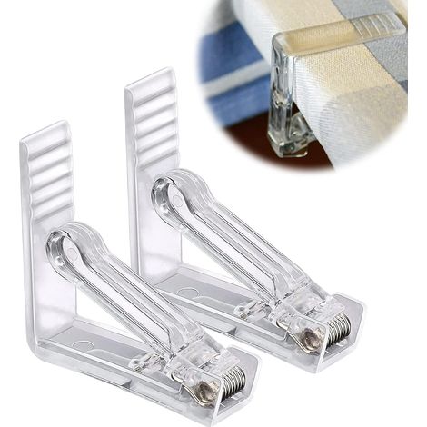 CCYKXA Pince à Nappe Transparent,Pince Nappe Plastique,4 Pcs Clip Nappe Table RéGlable pour FêTe à La Maison,Parties,Pique-Niques, FêTe, Mariage,Restaurant ,Parties,Pique-Niques, FêTe, Mariage,Restaur (1/5)