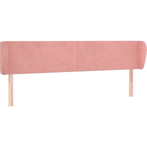 Maison Exclusive - Cabecero de terciopelo rosa 183x23x78/88 cm (1/5)