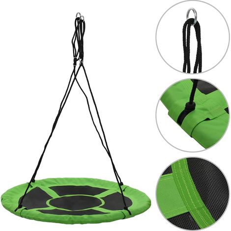 Balançoire 110 cm 100 kg Vert vidaXL (1/10)