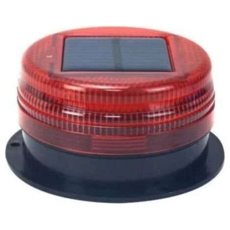 Proiettore magnetico solare ad alte prestazioni tetto, lampada per le macchine della costruzione, parcheggio, luce solare per la notte, rosso (1/5)