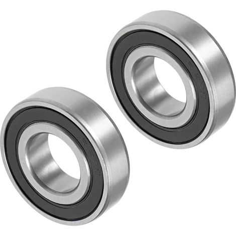 Profonde Rainure Balle Roulements, R12-2RS Modèle 19,05 mm ID 41.275mm OD 11.113mm Épais, Carbone Acier Double Scellé - (pour Moteur Planches Roulettes Roues), 2-Pièces (1/5)