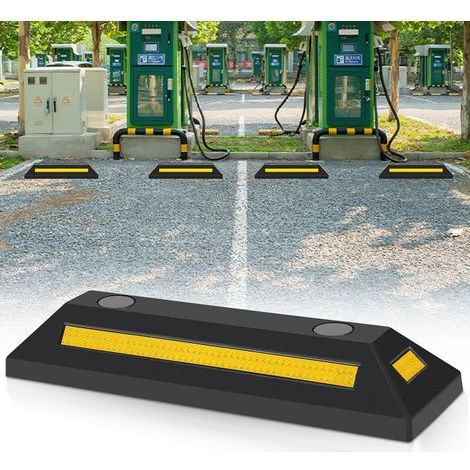 Butée de parking Arrêt de roue Arrêt de stationnement Garage 54x14x80cm Espace de stationnement (1/5)