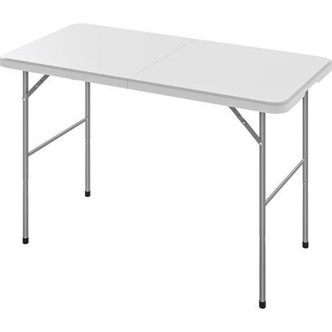 Outsunny Tavolo da Picnic Pieghevole con Maniglia 120 x 60 cm