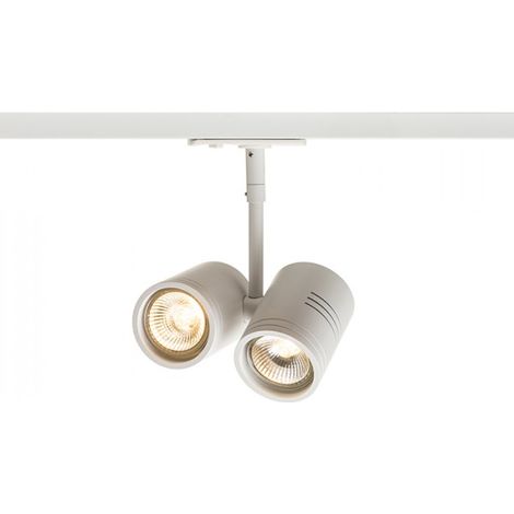 Projecteur Réflecteur BEEBA II pour rail monophasé Blanc 230V GU10 2x35W