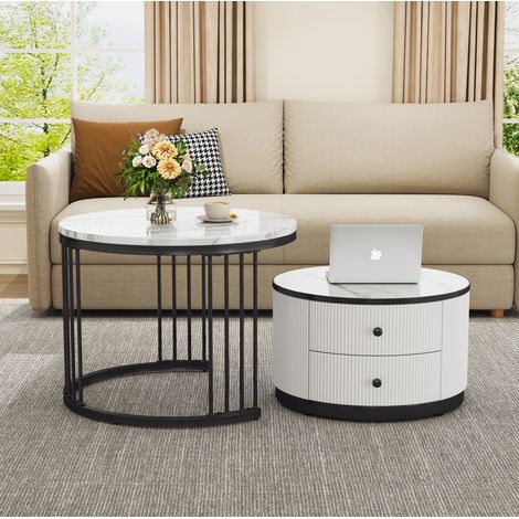 Set tavolini da salotto con cassetti in MDF OKMYHOME (1/5)