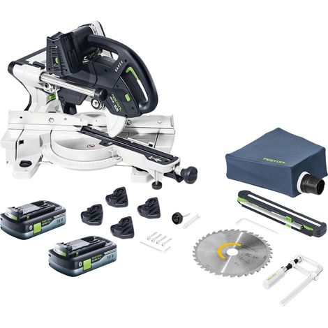 Festool KAPEX KSC 60 EB-Basic troncatrice a batteria 18 V / 36 V 216 mm senza spazzole + 2x batteria 4,0 Ah - senza caricabatterie (1/5)
