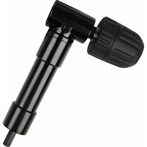 90°-Winkelbohrfutter mit Selbstspannung, Schnellspannbohrfutter, Schraubendreherbit, Winkelaufsatz, Bohreradapter, Winkelaufsatz für Bohrmaschine (1/5)
