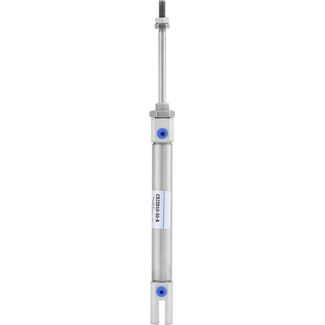 mini vérin pneumatique double effet en acier inoxydable, course de 50 mm / 2 pouces, pression max. 1 MPa (1/5)
