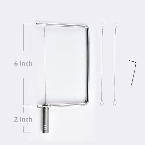 Accessoires pour trancheuse à fromage Composants en acier inoxydable pour trancheuse à fromage - Idéal pour composer des plateaux de fromages cadeaux avec cet ensemble de trancheuse à fromage (manche (1/3)