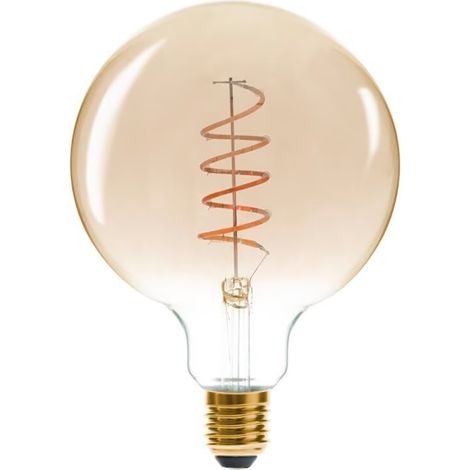 LED-Lampe, gedreht, bernsteinfarben G125 4 W  - Atmosphera (1/4)