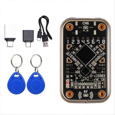 Chameleon Ultra kontaktloser Smartcard-Emulator, RFID-Chip-Lesegerät + 2 NFC-kompatible T5577-Schlüsselanhänger (Lesen/Schreiben) (1/5)
