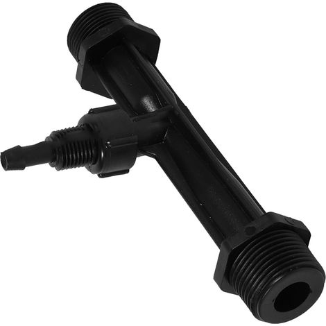 Injecteur d'engrais pour tuyau d'arrosage, mélangeur de fertilisant, dispositif d'irrigation jardin, plastique noir, raccord G3/4 pouce (1/5)
