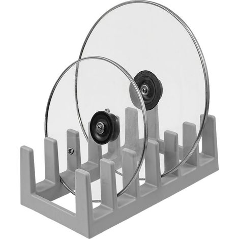 Support de couvercle de casserole Support de rangement de cuisine à 6 emplacements,organisateur de couvercles,casseroles et poêles,pour armoire,comptoir,placard,garde manger,maison (1/5)