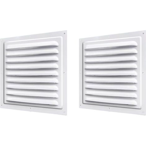 Beyamis Grille reprise air aluminium 30x30 - Couvercle plafond ventilation 2 pièces (1/5)
