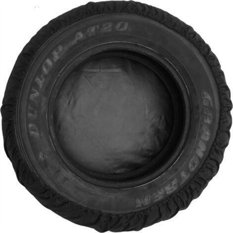 Housse Roue de Secours, Housses de Pneus, Housse de Protection Pneu, Housse de Pneu Voiture, Anti Poussière Neige pour Remorque de Voyage, SUV, Diamètre dans Les 66cm,Noir (1/3)