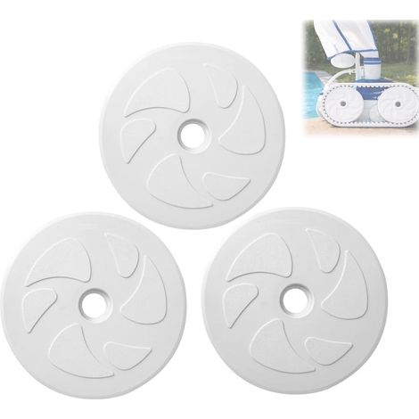 Roue de rechange C6 - compatible avec les nettoyeurs de piscine Polaris 180 / 280 - installation facile - 3 pièces (1/5)