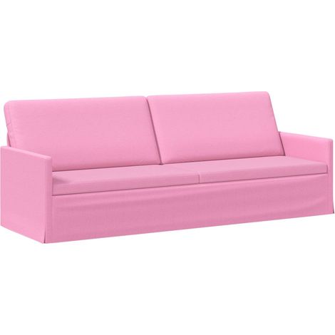 Sofá de 3 plazas Rosa 220 x 81 x 82 cm Tela vidaXL (1/5)