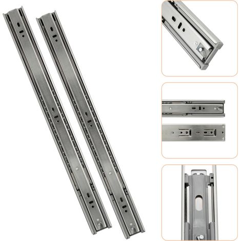 SWANEW Guide per cassetti da 45 mm Guide telescopiche ad estrazione totale da 400 mm 6 pz