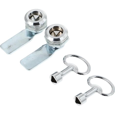 Lot de 2 verrous triangulaires pour boîtes électriques (1/5)