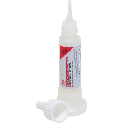 BGS Colle instantanée viscosité moyenne flacon à pied 25 g (1/3)