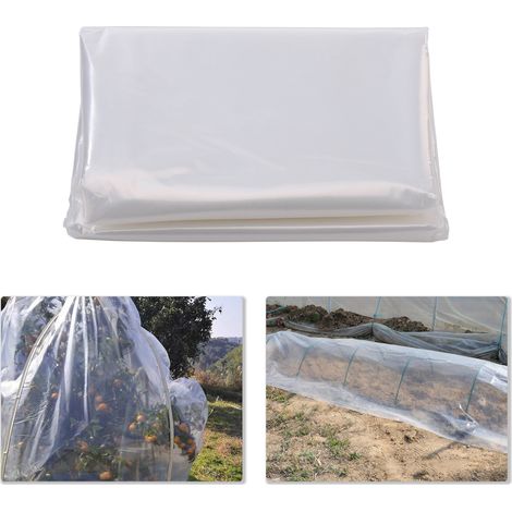 Film de serre transparent PE épais, imperméable, anti-intempéries, antigel, préservation de la chaleur, bâche de pluie (1/5)