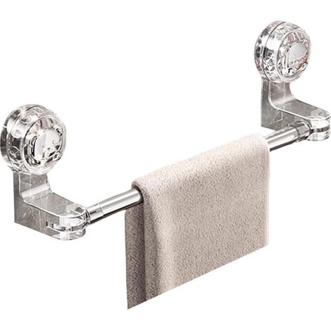 Porte-serviettes extensible à ventouses, supports réglables, peut cont (1/5)