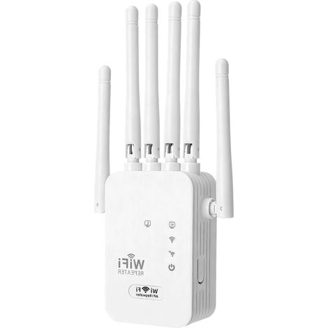 WLAN-Repeater, WLAN-Verstärker 300 Mbit/s, Leistungsstarker WLAN-Repeater-Verstärker, 2,4-GHz-WLAN-Extender, WLAN-Extender kompatibel mit allen Internet-Boxen (1/5)