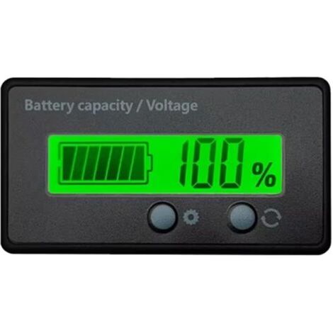 Voltmètre Numérique à LED, Testeur de Tension, Batterie au Lithium, Plomb Acide, Lifepo4, 12 V/24 V/36 V/48 V, Indicateur de Capacité