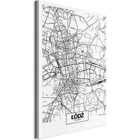 Abbildung – Stadtplan: Łódź (1-teilig) vertikal (1/5)