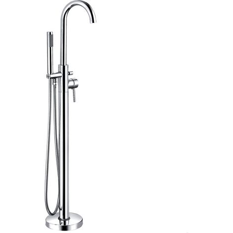 Contemporary Bathroom Bath Tap – Round Lever, 180 x 100mm, Chrome