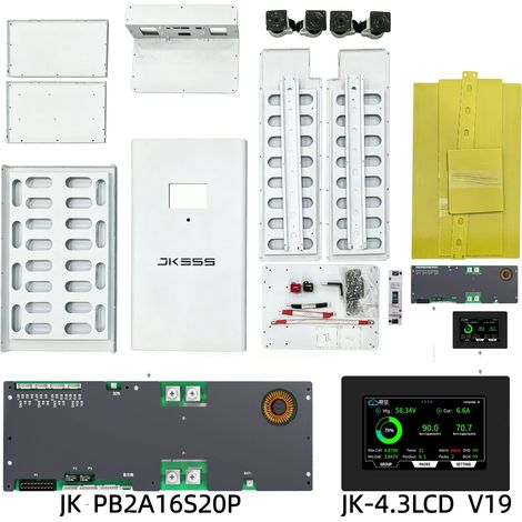 Kit de batterie, assemblage DIY, surveillance LCD, Boîte vide et BMS LCD (1/2)