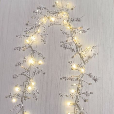 Confezione di ghirlande a LED natalizie classiche - 2 ghirlande da 1,2 m