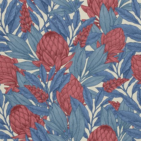 Outdoor-Dekostoffe Oxford - Motiv Protea-Blume (1/5)