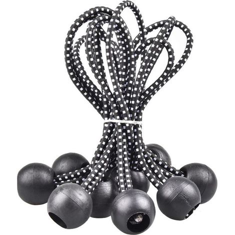 40 Pièces Tendeur Élastique, Tendeur, Tendeur avec Boule, Tendeur Élastique, Tentes, Attaches de Camping De Nombreuses Applications Extérieures (15,5 cm) (1/5)