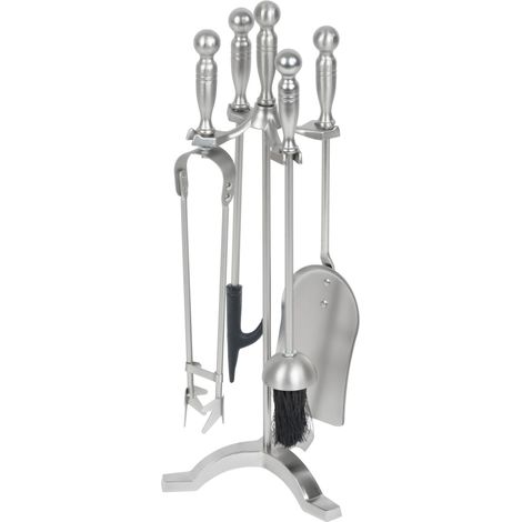 Kaminbesteck Homefire FT53S, 4-teilig, vernickelt, 53 cm (1/4)