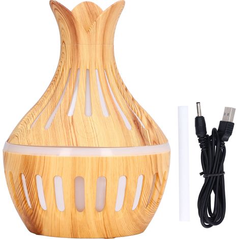 300-ml-USB-Luftbefeuchter mit Holzmaserung – ABS-Aromatherapie-Diffusor für Zuhause (1/5)