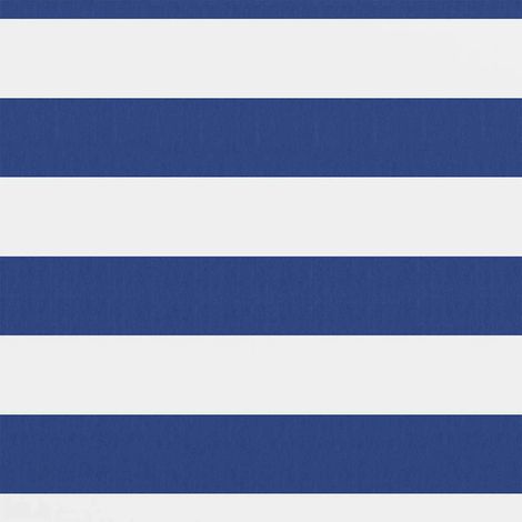 Maison Exclusive - Toldo para balcón tela oxford blanco y azul 90