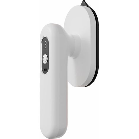 Fer vapeur sans fil blanc portable, rechargeable, appareil repassage compact chauffe rapide maison dortoir voyage