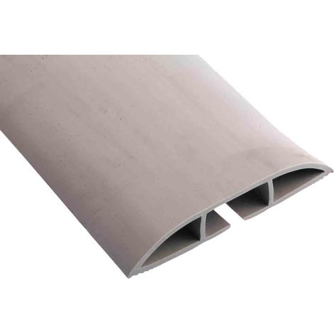 Protège câble RS PRO, Ø interne: 29.4mm 29.4 x 15.4mm, long.: 1.83m, larg.: 101,6 mm, PVC Gris ( Prix pour 1 ) (1/4)