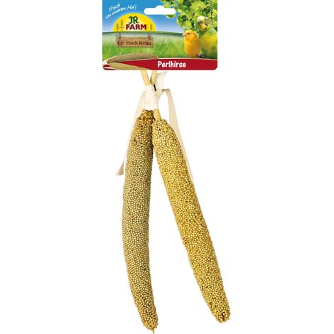 JR FARM Perlhirse in Kolben zum Knabbern für alle Papageien 40g (1/4)