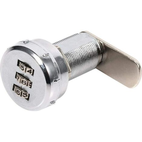 DPZO 3-digit zinc alloy mechanical combination lock for cabinets, drawers and mailboxes (1723 mm wooden cabinet) (1/5)