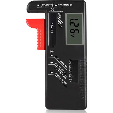 Tragbarer Batteriepegeltester, Kompaktvoltmeter, Spannungsdetektor (Lithium)