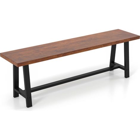CASART 153CM Dining Bench Wooden 3 Person Entryway Shoe Bench (1/5)