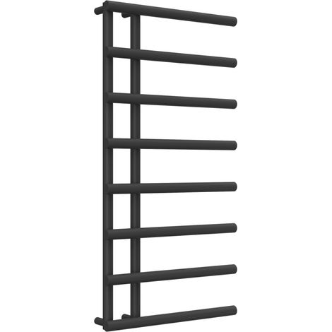 Reina Matera Heated Towel Rail 998mm H x 500mm W Black (1/3)