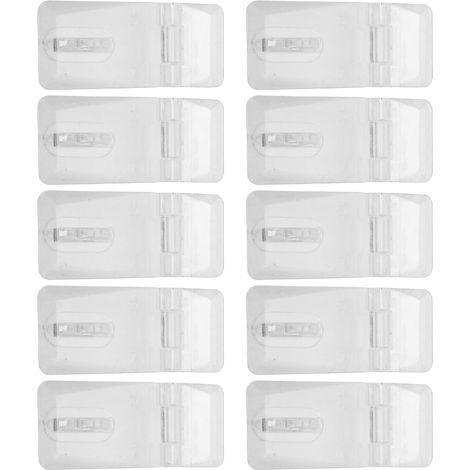 20 Morillons à Charnière Transparents en Acrylique, Lot de Boucles de Verrouillage pour Valises et Boîtes, Loquets Sécurisés pour Portes et Mini Projets, Usage Domestique (1/5)